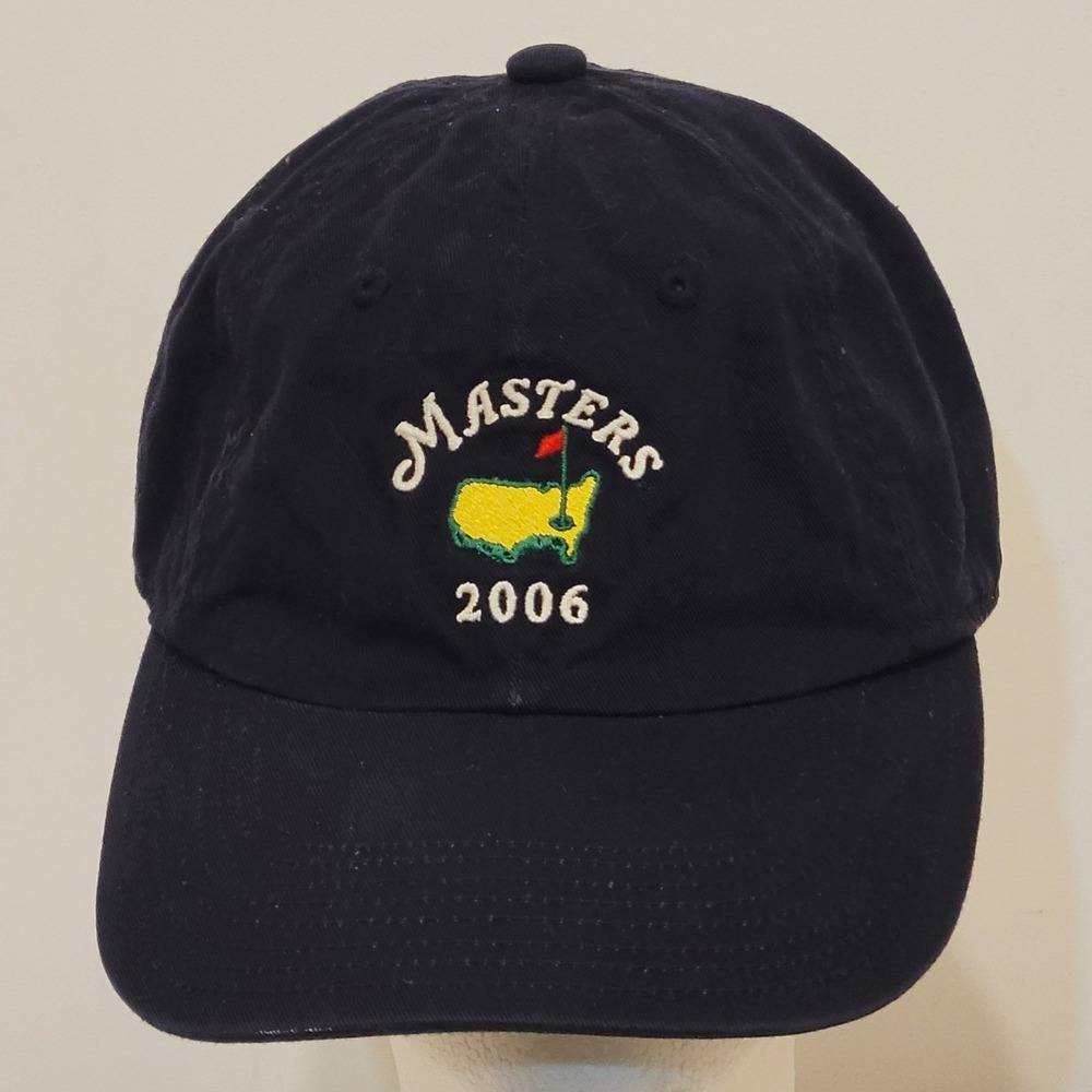 VTG Masters 2006 Augusta National Golf Cap Navy Blue 100%Cotton Baseball Dad Hat